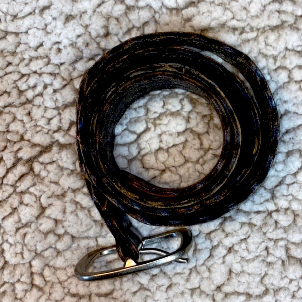 Brown Detailed Statement Belt